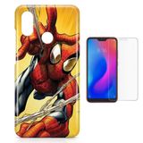 Kit Capa Xiaomi Redmi Note 6 Pro Homem Aranha Spider Man+Pel