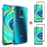 Capinha Capa Anti Queda Redmi Note 9S  + 2x Películas 5D Nano Flexível