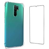 Kit Capinha Anti Impactos Xiaomi Redmi 9 + 3x Películas de Gel Transparentes