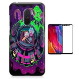 Kit Capa   Xiaomi Pocophone F1 Rick and Morty + Pel  (BD01)