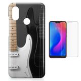 Kit Capa  Xiaomi Redmi Note 7 Pro Rock n Roll Guitarra + Pel