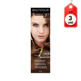 Kit C-03 Beautycolor Tinta Creme 7.7 Chocolate Dourado