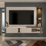 Painel Para Tv Até 72 Polegadas 2 Portas Led Toronto Artely
