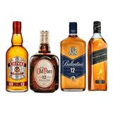 Whisky Chivas Regal + Old Parr + Buchanan&#39;s + Black Label