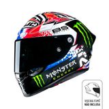 Capacete Hjc Rpha 1 Moto Gp Red Bull Monster Joker Carbono  - 61 - Branco, Vermelho E Azul