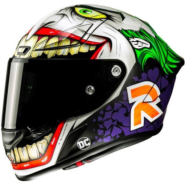 Capacete Hjc Rpha 1 Moto Gp Red Bull Monster Joker Carbono  - 58 - Branco, Verde E Roxo