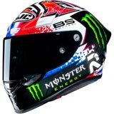 Capacete Hjc Rpha 1 Moto Gp Red Bull Monster Joker Carbono  - 59 - Branco, Vermelho E Azul