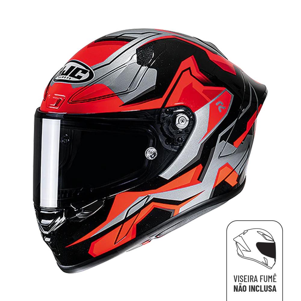 Capacete Hjc Rpha 1 Moto Gp Red Bull Monster Joker Carbono  - 61 - Vermelho, Preto E Cinza