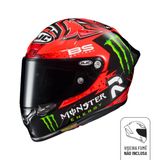 Capacete Hjc Rpha 1 Moto Gp Red Bull Monster Joker Carbono  - 59 - Vermelho E Preto