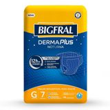 Fralda Geriátrica Bigfral Derma Plus Noturna Tamanho G - 8 Pacotes Com 7 Tiras