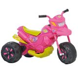 Moto Elétrica Bandeirante Xt3 6v Velocidade 3,5 Km/h Rosa