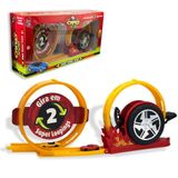 Pista Mega Speed Com 02 Loops 360, Lançador E 03 Carrinhos