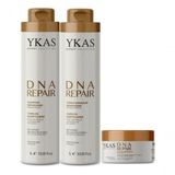 Kit 03 - Ykas Dna Complex 01 Shampoo + 01 Condicionador 01 Litro + 01 Máscara Dna 250g