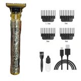 Maquina Dragão Corta Cabelo Carregamento Via Usb Dourado