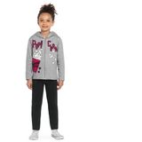 Conjunto Infantil Feminino Popcorn Cinza Rovitex