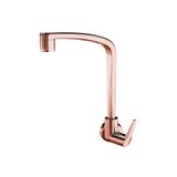 Torneira Plástica Lorenzetti Flatt 1168 F71 De Parede Rose Gold
