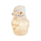 Enfeite Natal Boneco De Neve Led Chuvisco A Pilha Taschibra