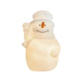 Enfeite Natal Boneco De Neve Led Alasca A Pilha Taschibra