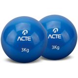 Par De Bolas Tonificadoras 3kg T57 Acte Sports