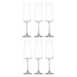 6 Taças Para Champanhe Xtra Em Cristal 210ml Bohemia