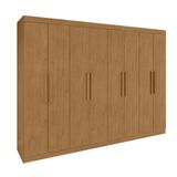 Guarda-Roupa Casal Easy Slim 8 Portas Amendoa Clean