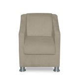 Mini Poltrona Cadeira Infantil Tilla De Criança Suede Bege