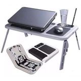 Mesa Dobrável Notebook Tablet 2 Cooler Mousepad Cabo Usb