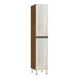 Paneleiro Simples 40cm 2 Portas Nogueira C/legno Crema