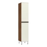 Paneleiro Simples 40cm 2 Portas Nogueira C/kashmir