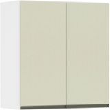 Armário Perola 70cm 2 Portas Branco Polar C/kashmir