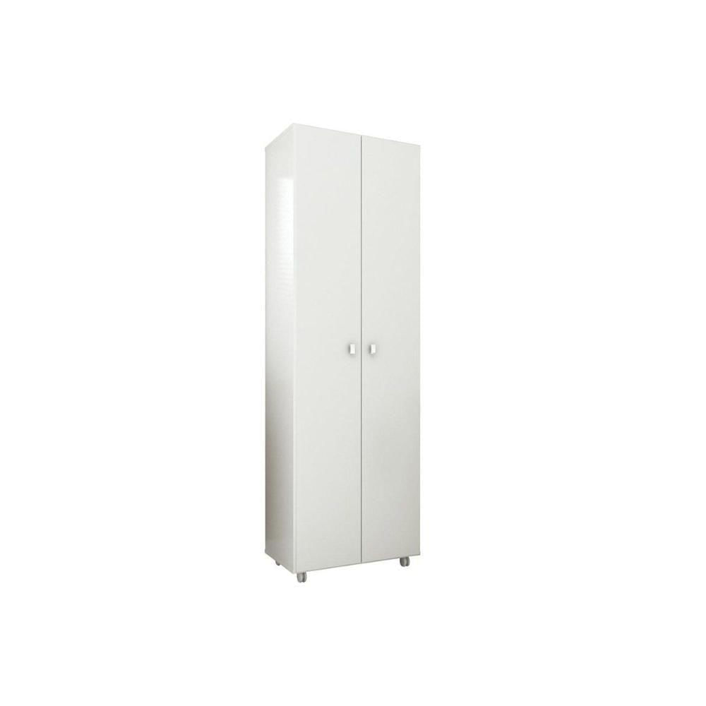 Armário Multiuso Lavanderia Am3101 C/ 2 Portas C/ Rodízios Branco - Tecno Mobili