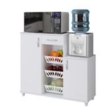 Balcão Com Fruteira 310 Com 2 Portas E 1 Gaveta Benetil Branco