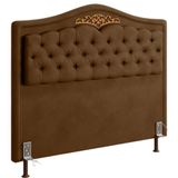 Cabeceira Holanda 1,60 Para Cama Box Queen Castor Veludo