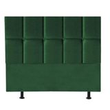 Cabeceira Estofado 100 Cm Cama De Casal Box Poliana - House Cor:verde