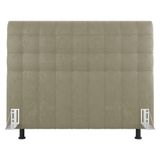 Cabeceira Cama Box Casal King Size Dahlia 195cm Com Frame Sintético Bege - Abmaza
