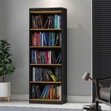 Livreiro Encanto Preto Acetinado/cinamomo - Patrimar