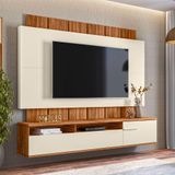 Home Suspenso Ripado 181cm Colorado Tv Até 70 Mel/off White G44 - Gran Belo