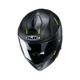 Capacete Hjc I90 Aventa Preto Cinza E Verde 58 [f016]