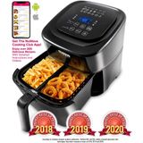 NUWAVE BRIO AirFryer  5,5L  6 Predefinições Divisão de Cesta 1500W Preto 110V