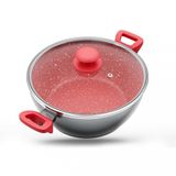 Panela Philco Ppn24a Redstone Antiaderente Com Tampa De Vidro 4,6l