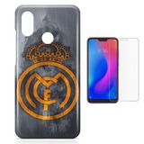 Kit Capa Case TPU Xiaomi Redmi Note 7 Pro Punisher Real Madrid + Pel Vidro (BD01)