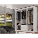 Closet Lisboa Casal 2 Gavetas e 2 Prateleiras - Branco