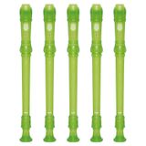 Kit 5 Flautas Doce Soprano Germânica Em C Yrs-20g Verde Yamaha