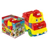 Brinquedo Carrinho De Bombeiro Colorido Monta Desmonta Big Star +18 Meses