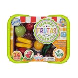 Brinquedo Crec Crec Feirinha Orgânica De Frutas Com Tiras Autocolantes Infantil +3 Anos Big Star