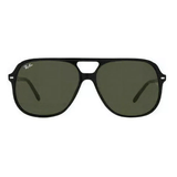 Óculos De Sol Ray-ban Bill Standard Armação De Acetato Cor Polished Black, Lente Green Clássica, Haste Polished Black De