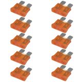 10 Fusíveis Lâmina 5a Universal Laranja Ams 16005