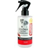 Colônia Perfume Cães Frutas Vermelhas Sanol Dog 250ml