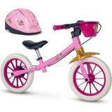 Princesas Disney Bike Equilíbrio Sem Pedal Capacete