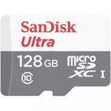 Cartão de Memória Micro SDHC 128GB Ultra Sandisk UHS-I Classe 10 100MB/S - SDSQUNR-128G-GN6TA